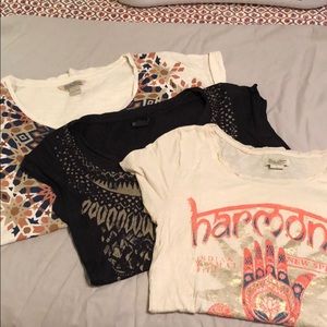 Lot of 3 Lucky Brands tees